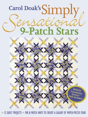 cover image of Carol Doak's Simply Sensational 9-Patch Stars